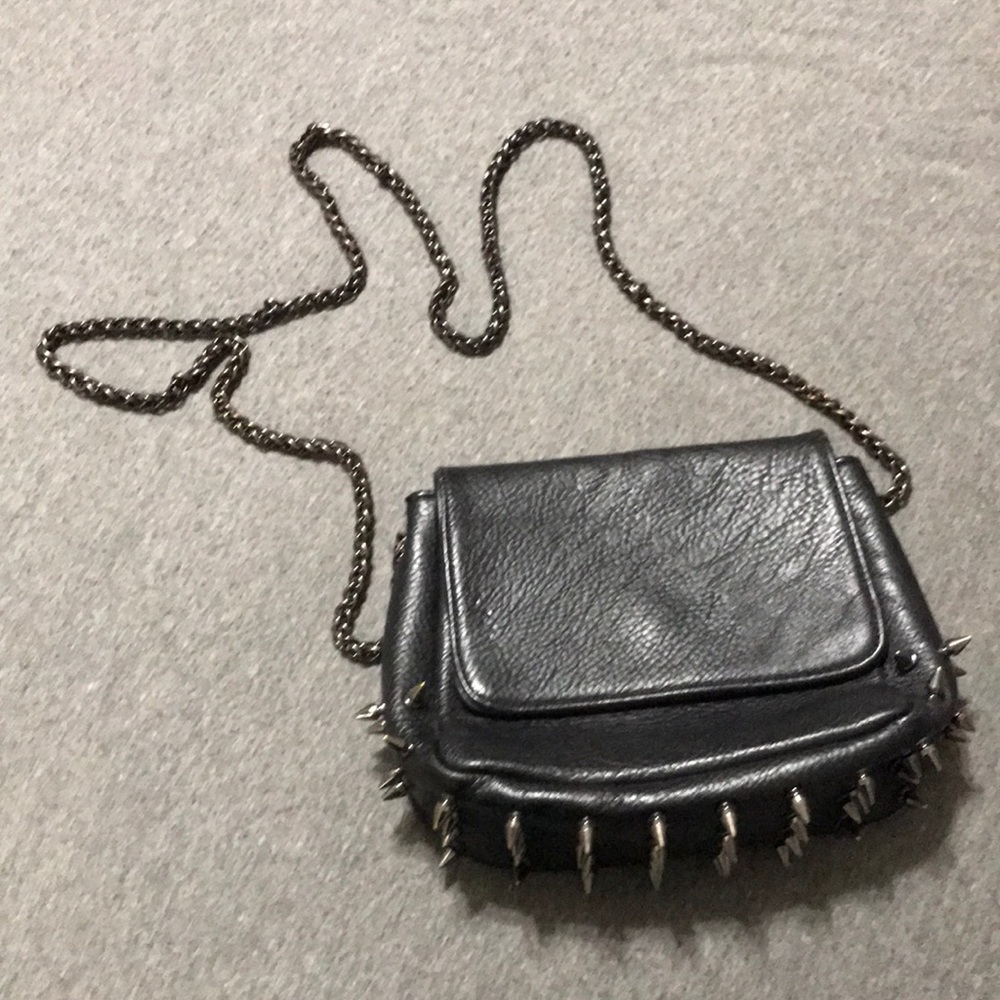 Black Studded Crossbody